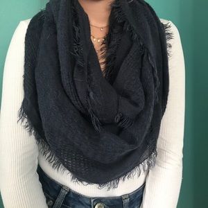 Navy blue infinity scarf